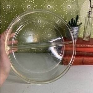 RARE Vintage Pyrex Divided Glass - Reverse San Serif Stamp